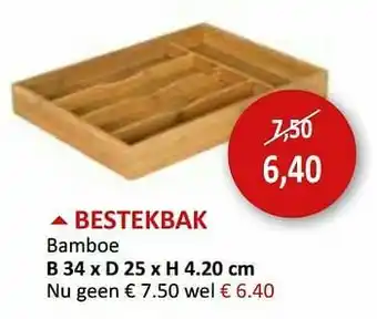 Bestekbak bamboe