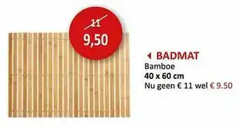 Weba Badmat bamboe aanbieding