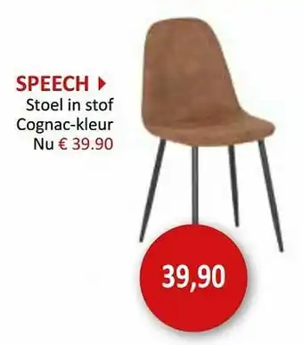 Weba Speech stoel in stof aanbieding