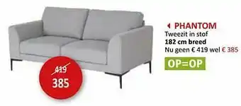 Weba Phantom tweezit in stof aanbieding