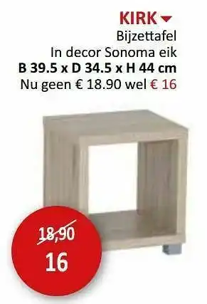 Weba Kirk bijzettafel aanbieding