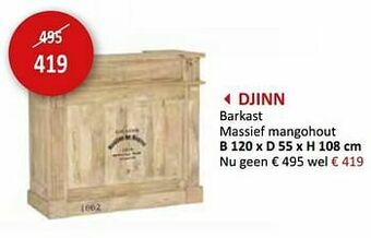 Weba Djinn barkast aanbieding