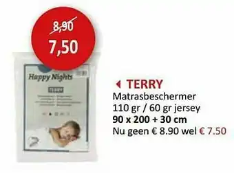 Terry matrasbeschermer