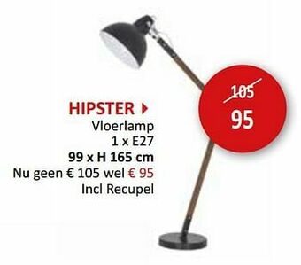 Weba Hipster vloerlamp aanbieding