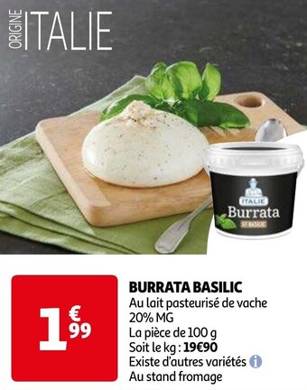BURRATA BASILIC