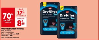Auchan CULOTTES ÉNURÉSIE DRYNITES aanbieding