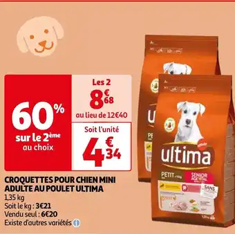 CROQUETTES POUR CHIEN MINI ADULTE AU POULET ULTIMA
