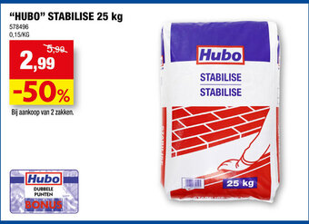 Hubo "HUBO" STABILISE 25 kg aanbieding