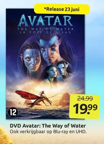 Boekenvoordeel DVD Avatar: The Way of Water aanbieding