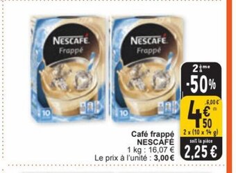 Cora Café frappé NESCAFÉ aanbieding