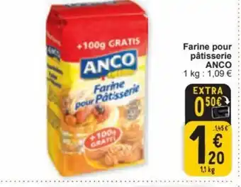 Cora Farine pour Pâtisserie ANCO 1,1kg aanbieding