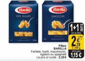 Cora Pâtes Barilla aanbieding