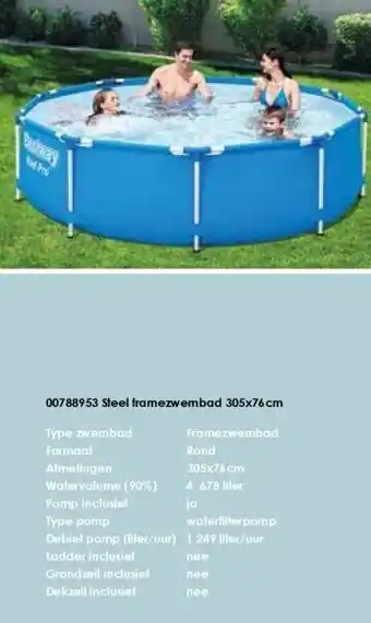 ToyChamp Bestway frame pool zwembad 305x76cm aanbieding
