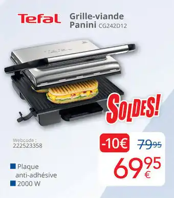 Eldi Grille-viande Panini CG242D12, 2000W aanbieding