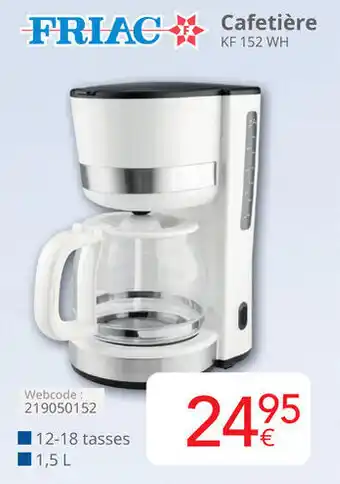 Eldi Cafetière KF 152 WH 12-18 tasses 11,5 L aanbieding
