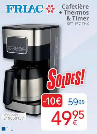 Eldi Cafetière + Thermos & Timer, 1 L aanbieding