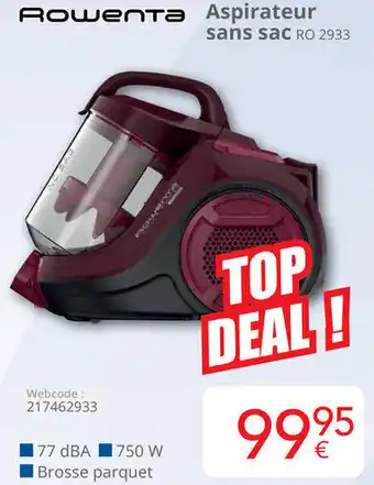 Eldi Rowenta Aspirateur sans sac RO 2933 aanbieding