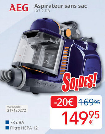 Eldi Aspirateur sans sac aanbieding