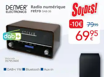 Eldi Radio numérique retro DAB-36 aanbieding