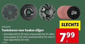 Lidl Toebehoren voor haakse slijper aanbieding