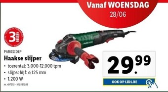 Lidl Haakse slijper aanbieding