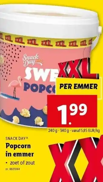 Lidl Popcorn in emmer aanbieding