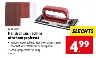 Handschuurmachine of schuurpapierset