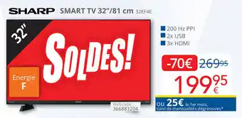 Eldi SMART TV 32"/81 cm 32EF4E aanbieding