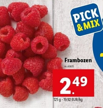 Lidl Frambozen aanbieding