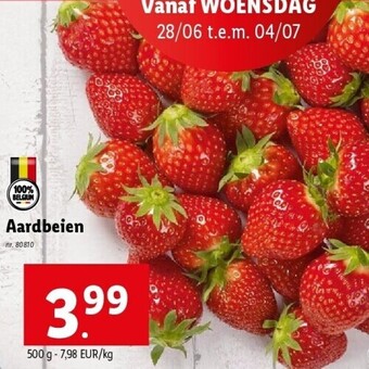Lidl Aardbeien aanbieding