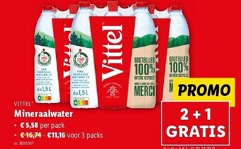 Lidl Mineraalwater aanbieding