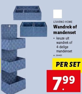 Wandrek of mandenset