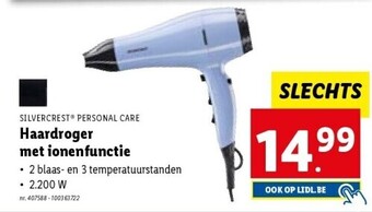 Lidl Haardroger met ionenfunctie aanbieding