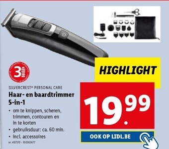 Haar- en baardtrimmer 5-in-1
