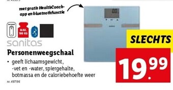 Lidl Personenweegschaal aanbieding