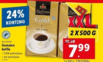 Lidl Gemalen koffie 2 x 500g aanbieding