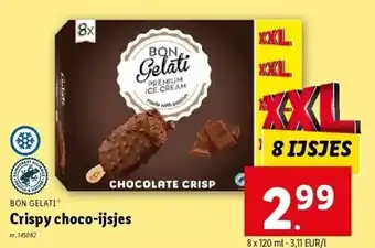 Lidl Bon gelati Crispy choco-ijsjes aanbieding
