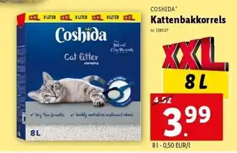 Lidl COSHIDA Kattenbakkorrels aanbieding