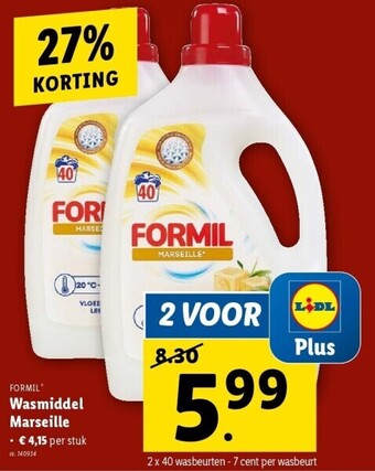 Lidl Wasmiddel marseille aanbieding