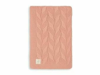 Multi bazar Jollein Deken 75X100Cm Spring Knit Rosewood aanbieding