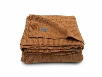 Multi bazar JOLLEIN DEKEN 75X100CM BLISS KNIT CARAMEL aanbieding