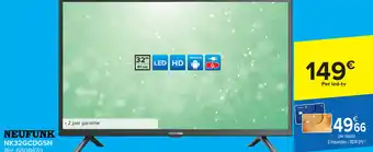Carrefour NEUFUNK LED TV NK32GCDG5N Ref. 6808870 aanbieding