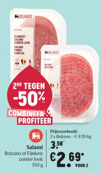 Delhaize Salami aanbieding