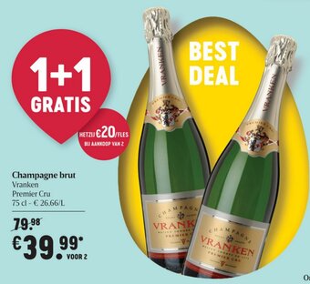Delhaize Champagne brut aanbieding
