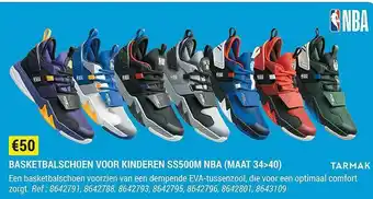 Decathlon Basketbalschoen Voor Kinderen Ss500m Nba (maat 34>40) Tarmak aanbieding