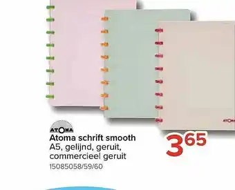 Euroshop Atoma Schrift Smooth A5 aanbieding