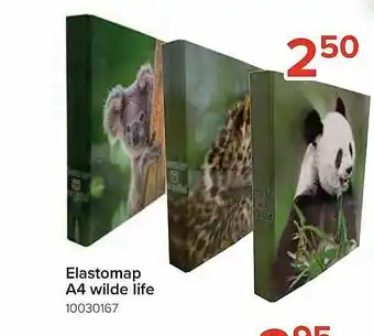 Euroshop Elastomap A4 Wilde Life aanbieding