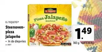 Lidl El Tequito Steenovenpizza Jalapeño aanbieding