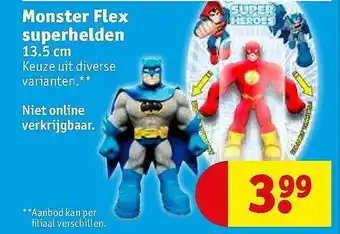 Kruidvat Monster Flex Superhelden 13.5 Cm aanbieding