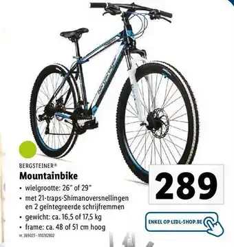 Lidl Bergsteiger Mountainbike aanbieding
